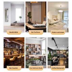 Lámpara de Techo/Suelo de Estilo Retro, Tejida a Mano <span class=keywords><strong>con</strong></span> <span class=keywords><strong>Cuerda</strong></span> de Papel, Ecológica y Ligera, <span class=keywords><strong>con</strong></span> Pantalla Cilíndrica, Estilo Zhongshan - Product Image 2