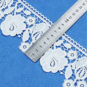 Fabrika ucuz toptan çevre dostu <span class=keywords><strong>5</strong></span> Yards gipür nakış Polyester fransız dantel Trim konfeksiyon aksesuarları için - Product Image 2