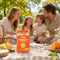 Complément alimentaire en gommes à la vitamine C (acide ascorbique) pour renforcer l'immunité, marque privée OEM, pour enfants, adolescents et adultes