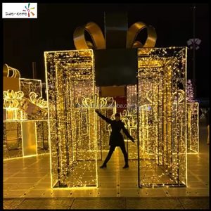 Christmas decoration <b>led</b> <b>lights</b> gift <b>boxes</b> motif holiday decorations outdoor - Product Image 3