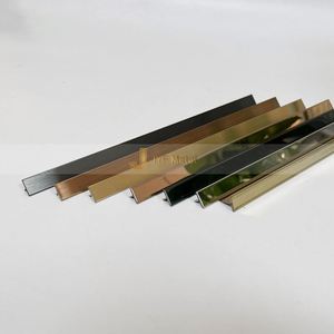 LL139 Stainless Steel 304 PVD Coating T Shape <b>Tile</b> Trim Waterproof Durable Easy Installation for Apartment Contemporary Design - Product Image 5