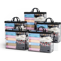 Sacs de rangement transparents pour vêtements, sacs organisateurs de placard, sacs de rangement pour couvertures, linge de lit, couvertures, édredons, vêtements et jouets