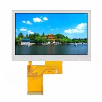 Écran LCD TFT TN Starbillions 4,3'' 480*272, interface RGB/LVDS, rétroéclairage LED, écran tactile CTP, série UART