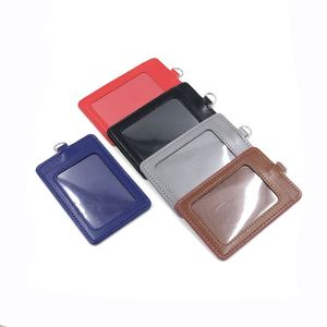 Porte-badge réutilisable en cuir PU imperméable pour employé de bureau - Product Image 3