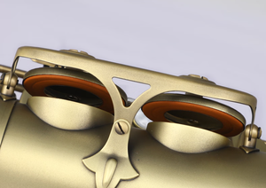 Saxophone alto Eb vintage professionnel de qualité supérieure en laiton, fabriqué en usine, avec finition résistante à la rouille et étui de haute qualité - Product Image 2