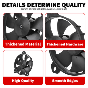 Ventilateur de refroidissement du radiateur de moto noir pour Hyper Motard Street Fighter 821 848 850 936 1098 1100 2012-2015 2016 2017 - Product Image 5