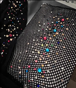 Collants résille de soirée tendance KT-T250094 pour femme, sexy, colorés, à paillettes brillantes, pour carnaval - Product Image 4