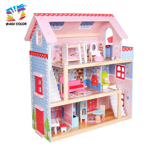 הכי פופולרי <span class=keywords><strong>diy</strong></span> מיני ורוד עץ בובה בית צעצוע לבנות <span class=keywords><strong>Toy</strong></span>-W06A100 חינוכי - Product Image 2