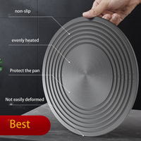 Diffuseur de chaleur rond multifonctionnel en aluminium, plateau de décongélation rapide, plaque conductrice de chaleur, diffuseur de poêle