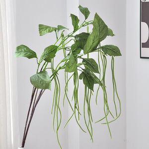 Plante Artificielle Yoshinobu en PVC Souple, Feuilles Vertes et Violettes Suspendues, Décoration Intérieure, Arrangement pour Vase, Décoration Maison et Bureau - Product Image 3