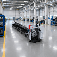 Máquina de Corte de Tubos CNC Serie D de DPLASER, Totalmente Automática, con Cilindro de Recorrido Excedente para el Procesamiento de Tuberías Metálicas sin Rebabas