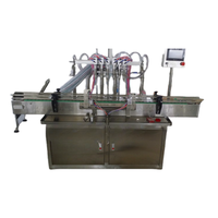 Machine de remplissage automatique de liquide linéaire d'huile d'olive Ligne d'embouteillage et de capsulage d'huile Machine de remplissage de bouteilles de sirop et de miel