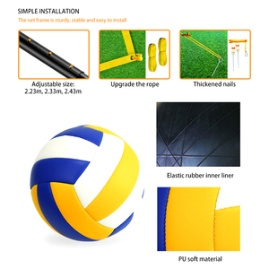 <span class=keywords><strong>Set</strong></span> da Beach Volley Portatile con Rete Regolabile in <span class=keywords><strong>3</strong></span> Altezze, in Metallo Resistente e Durevole, Personalizzabile con Logo, per Esterni - Product Image 3