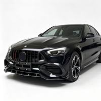 Pour Mercedes-Benz Classe C W206 2021+ Lame avant en fibre de carbone, directement d'usine, pour Mercedes-Benz W206 Lame avant, séparateur avant