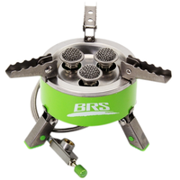 STARCAMP 9800W Réchaud à gaz portable pliable en acier Grand feu Brûleur de camping extérieur pour la randonnée et les réchauds fendus Utilise du carburant butane