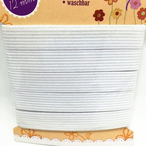 Maoyuan Thương Hiệu Polyester + Latex 25Mm Độ Dày 20Mm Chiều Rộng 6Mm Ban Nhạc Đàn Hồi Tùy Chỉnh In Mỏng Phẳng Trắng Vải Túi Cho Hàng May Mặc - Product Image 4