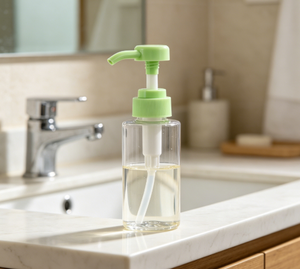 Dispensador de loción de plástico 30/410, tapa de bomba verde de PP para champú, gel de ducha, para botella vacía de cosméticos y jabón corporal. - Product Image 5