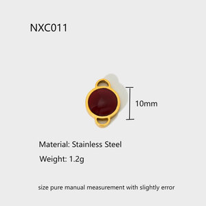 จี้กันน้ำแบบขายส่ง ชุบทอง 14k 18k สแตนเลส 316l รูปขวดเบียร์/ขวดเหล้า สำหรับทำสร้อยข้อมือ สร้อยคอ เครื่องประดับ - Product Image 3