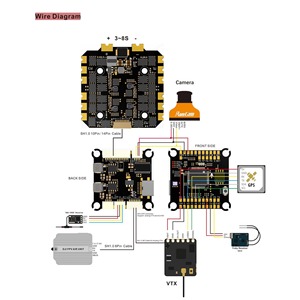 Controlador de Vuelo FPV F722, 8/32 Bits, 60A 80A 100A 120A, Kit Combinado ESC FC BLS para Drones de Carreras - Product Image 3