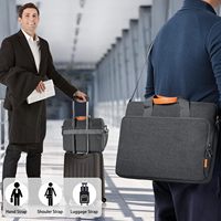 Sac de transport pour ordinateur portable 15,6 17,3 pouces |   Sacoche d'ordinateur portable en tissu hydrofuge, légère, à ouverture par le haut