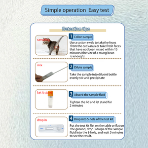 Быстрый тест на антиген вируса инфекционного перитонита у кошек (FIPV Ag) ветеринарные наборы-Простота в эксплуатации, безопасная и надежная - Product Image 5