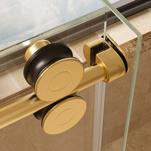 Paroi de <span class=keywords><strong>douche</strong></span> pliante sans cadre pour <span class=keywords><strong>baignoire</strong></span> d'appartement, en verre trempé de 10 mm, pour salle de bain, hôtel, vente en gros en usine - Product Image 3