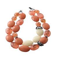 Nouvel ensemble de colliers multicouches perlés pour femmes, bijoux en pierre naturelle plaqué or, style bohème, cadeau de fête, boucles d'oreilles perles bleues et rouges