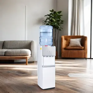 Purificador de agua eléctrico independiente, dispensador de agua, purificador de agua fría y caliente hecho de plástico duradero para uso doméstico