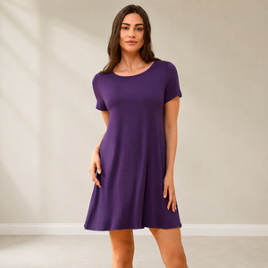 Chemise de nuit personnalisée pour femme, vêtements de nuit pour femme, robe de nuit en viscose et bambou, ensemble de pyjama en modal, chemises de nuit en coton - Product Image 1