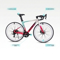 Vélo de Route Tout-Terrain 2026 Hotsale Light Cavalry M380 Super Brisk Bend Racing pour Hommes, Femmes et Adultes avec Freins à Double Disque en Aluminium