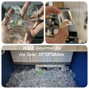 เครื่องทำน้ำแข็ง WICE 25 กก./24 ชม. รุ่น Gourmet ระบบทำความเย็นด้วยอากาศ ใช้สารทำความเย็น R290 ตัวเครื่องสแตนเลส พร้อมระบบหยุดอัตโนมัติ ตัวกรอง น้ำแข็งก้อนแข็ง สำหรับใช้ในบ้าน บาร์ คาเฟ่ - Product Image 3