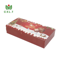Boîte cadeau en papier pliable personnalisée avec logo pour Noël, pour bonbons et petits cadeaux de fin d'année, fabriquée par le fabricant d'origine en gros