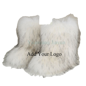 Nouvelles bottes de neige hautes 2026, bottes en laine à tige haute avec semelle intérieure chaude en PU - Product Image 4