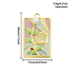 Colgante Personalizado de Acero Inoxidable 304 con Perla Natural en Forma de Gota de Aceite, Accesorios para DIY, Dijes para Pulseras y Collares con Temática Oceánica - Product Image 6