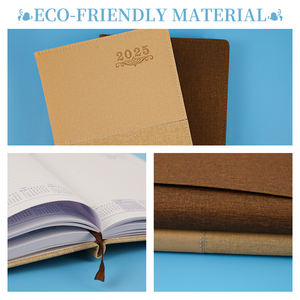 Diario de sublimación de tamaño A5, planificador diario en blanco, cubierta de cuero Pu, cuaderno, diario personalizado con banda elástica y portalápices - Product Image 3