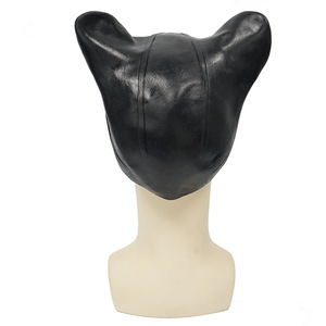 Masque en latex demi-visage Catwoman, accessoire de fête d'Halloween, accessoire de costume de mascarade - Product Image 5