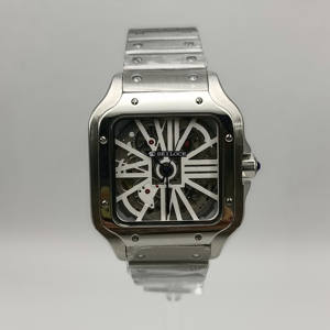 Montre mécanique NH70, cadran creux de 38 mm, bracelet en acier inoxydable, montre de sport étanche - Product Image 1