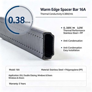 Barra Espaciadora de Acero Inoxidable 12A de Borde Cálido Compuesto, Precio de Fábrica, Aislamiento Térmico Anticondensación para IGU, Venta Caliente - Product Image 2