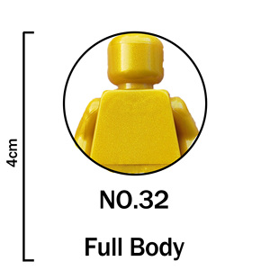 Figurines vierges en blocs de construction, mini-poupées non imprimées, figurines simples avec pulvérisation dorée, jouet en plastique à assembler - Product Image 4