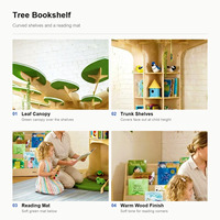 Étagère et présentoir à livres en bois pour enfants, mobilier de classe pour la maternelle, la garderie, la crèche, la maternelle Montessori