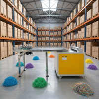 Machine à déchiqueter le papier crépon écologique pour la fabrication de garnitures antichoc réutilisables pour les boîtes d'emballage cosmétique