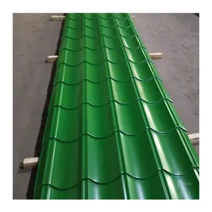 Aluzinc couleur vert feuilles de fer pour toiture français 0.3mm 0.42mm gi zinc étape tuile toit tôles d'acier taille
