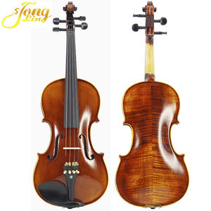 Venta al por mayor profesional de alta calidad de madera maciza flameado <span class=keywords><strong>Stradivari</strong></span> violín hecho a mano abeto Arce violín - Product Image 2