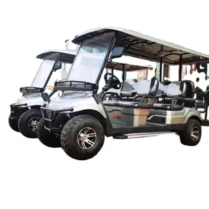 Carrito de golf con marco de aluminio para 6 personas, carrito de golf eléctrico de 72v, carrito de golf todoterreno con batería de litio