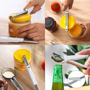 Adjustable Multi Function Bottle Opener Wide Mouth Screw Cap Beer Can Opener With Handle For Kitchen Use - Product Image 1