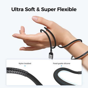 Câble USB C en silicone UNIEAN, vente en gros d'usine, 2M 3M, 60W, Type-C, câble de <span class=keywords><strong>charge</strong></span> <span class=keywords><strong>rapide</strong></span> USB C 3A, câbles de données pour <span class=keywords><strong>iPhone</strong></span> - Product Image 4