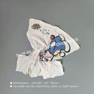 Trapos de Algodón 100% Blancos de Gran Gramaje, 20 lbs, Trapos de Limpieza Económicos, Trapos Blancos Impresos - Product Image 3