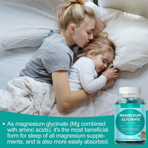 OEM/ODM Échantillons gratuits Bonbons gélifiés sans sucre <span class=keywords><strong>Vitamine</strong></span> B6 D3 Anti-stress Amélioration du sommeil Fibres alimentaires Glycinate de magnésium Énergie 500mg - Product Image 4