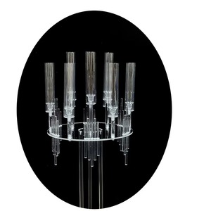 Modern High Quality 9-Head Acrylic Candlestick Candelabra Holder Wedding Tabletop Decorative <b>Tall</b> Flower Vases <b>Table</b> - Product Image 4
