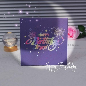 Tarjeta de felicitación emergente 3D personalizada, nuevo musical iluminado, Postales de <span class=keywords><strong>feliz</strong></span> <span class=keywords><strong>cumpleaños</strong></span>, tarjeta de pastel <span class=keywords><strong>con</strong></span> <span class=keywords><strong>música</strong></span> y luz - Product Image 3